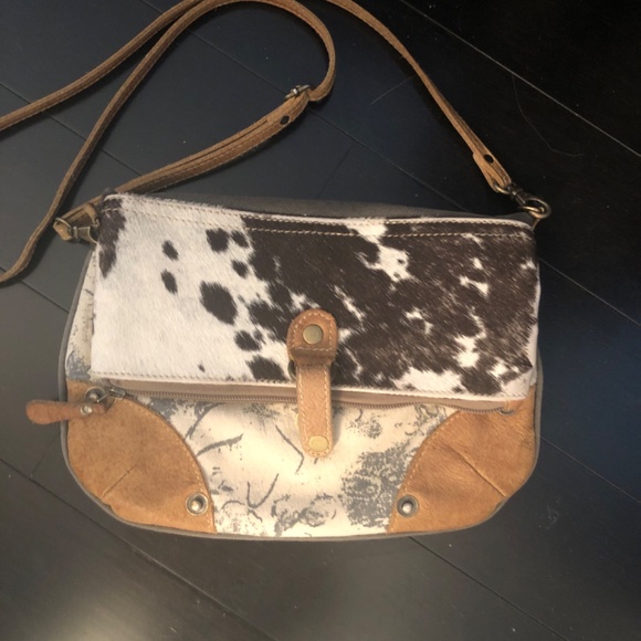 Cottagecore Earthtone Country Cross Shoulder Leather Myra Bag - Picture 3 of 7